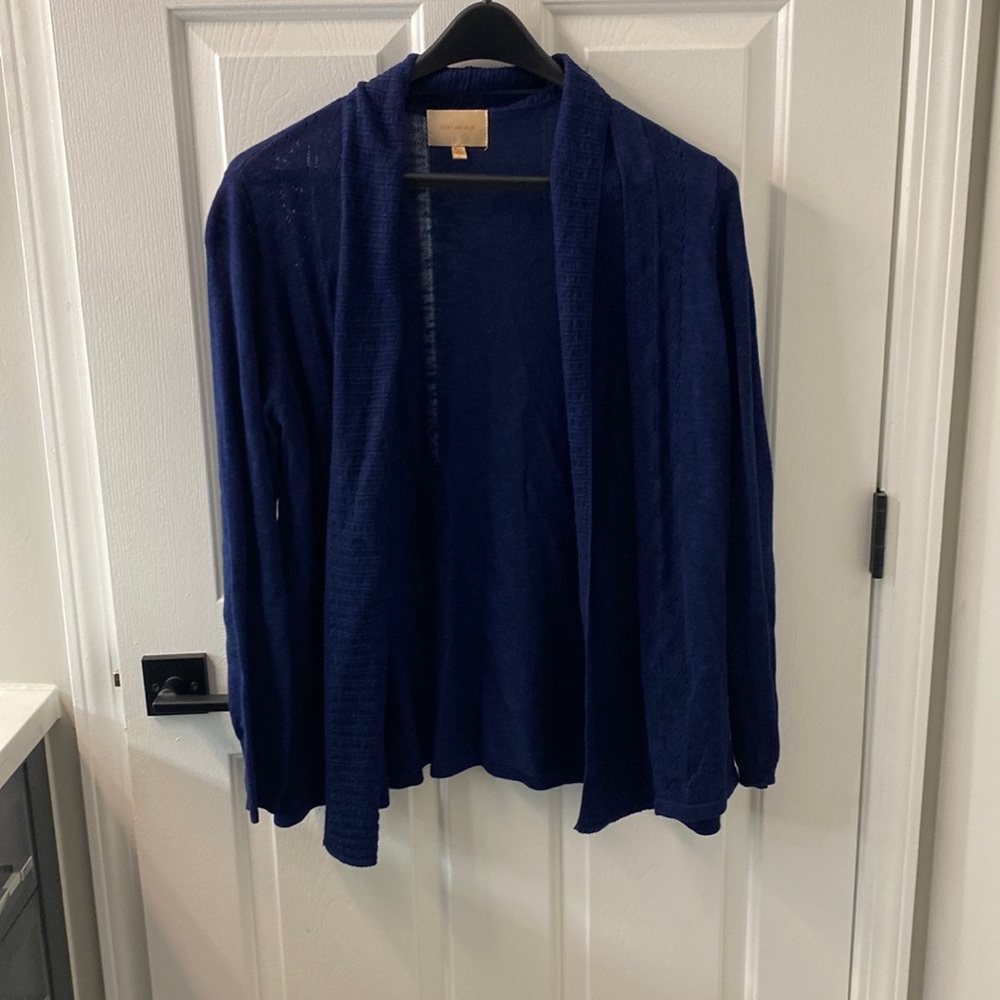 Skies Are Blue size Large Blue Cardigan